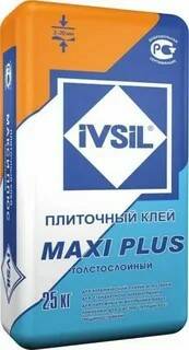 Клей для плитки IVSIL MAXI PLUS, 25 кг купить в СОМ