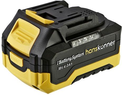 Машина углошлифовальная Hanskonner HAG18125 1BatterySystem, 18В, Li-ion, 4.0А/ч, 125мм, бесщеточная купить в СОМ