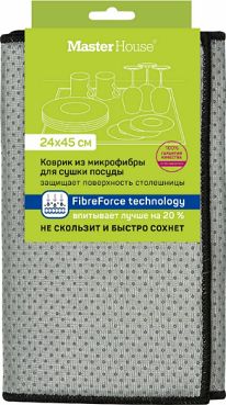 Коврик для сушки посуды Блэк 24х45см микрофибра купить в СОМ