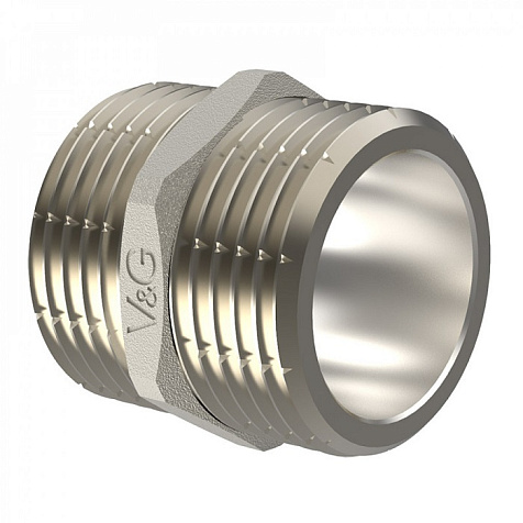 Ниппель-переходник 1 1/2 х3/4" НН V&G купить в СОМ