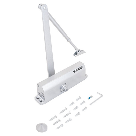 Доводчик дверной Notedo DC-150 Silver, 100-150 кг, серебро купить в СОМ