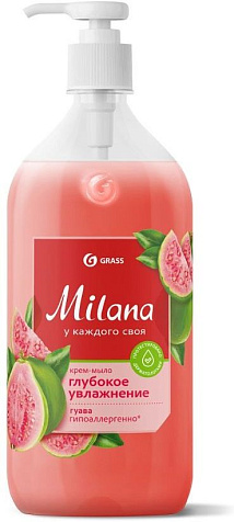 Крем-мыло Milana 1000мл увлажняющее Гуава купить в СОМ