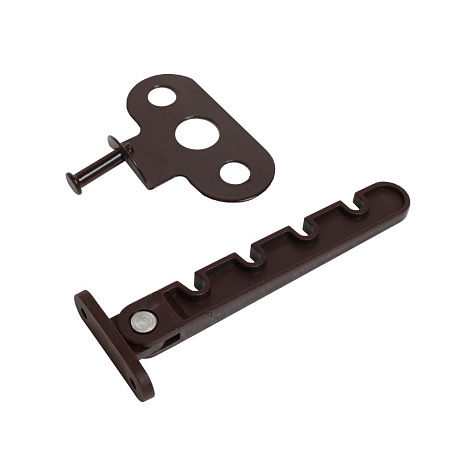 Ограничитель открывания окна коричневый купить в СОМ