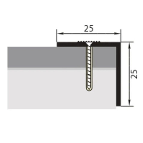 Угол ясень серый 25х25 0,9 купить в СОМ