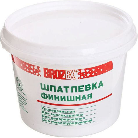 Шпатлевка Brozex универсальная, финишная, 5 кг купить в СОМ
