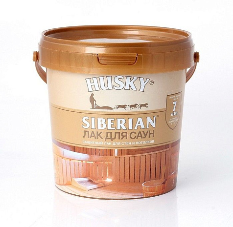 Лак акриловый Husky Siberian для саун, полуматовый, 0.9 л купить в СОМ