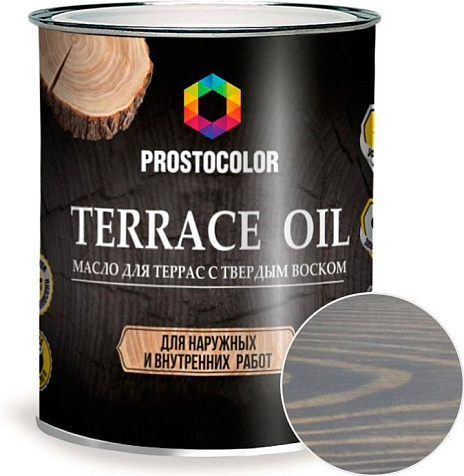 Масло Prostocolor, для террас, графит, 0.75 л купить в СОМ