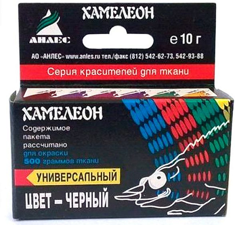 Краситель Хамелеон универсальный 10гр черный Анлес купить в СОМ