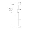 Стойка душевая Iddis Ray RAY70C0i17, хром купить в СОМ