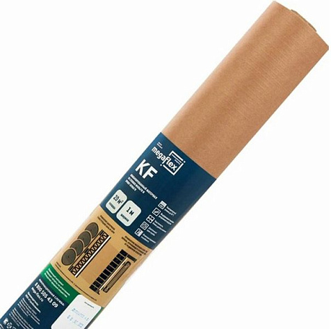 Фольга на крафт-бумаге для бани Мегафлекс KF PET, 1х20 пм, 20м2 купить в СОМ