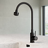 Смеситель для мойки Avrora Kitchen AV9001B, латунь, черный купить в СОМ