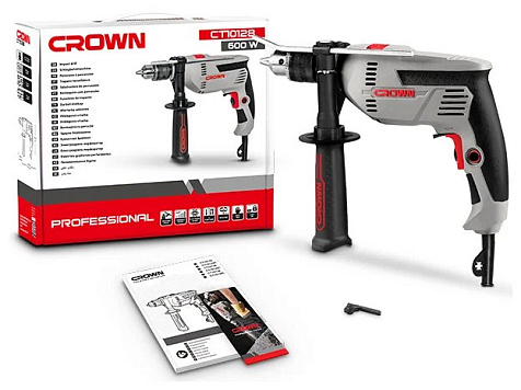 Дрель ударная CROWN CT10128, 600Вт купить в СОМ