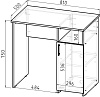 Стол письменный СП-1 ВЕНГЕ, 810х500х750мм купить в СОМ