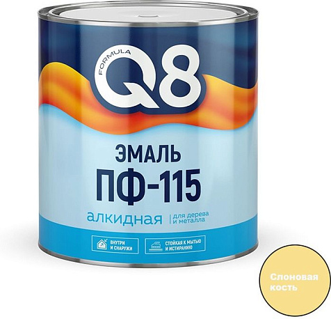 Эмаль ПФ-115 Formula Q8, слоновая кость, 1.8 кг купить в СОМ