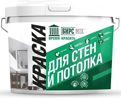 Краска для стен и потолка БИРСMIX, 6кг купить в СОМ