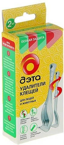 Дэта Extrime Удалитель клещей для людей и животных 2шт купить в СОМ