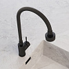 Смеситель для мойки Avrora Kitchen AV9001B, латунь, черный купить в СОМ