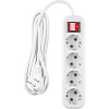 Удлинитель ОНЛАЙТ OPE-S-04-500-ESC-3x1  4 гн, 5 м, СЗ, с выключ, 16А IP20 белый купить в СОМ