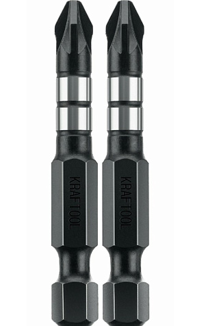 Бита KRAFTOOL Pro, PZ-2 х50мм, 2 шт купить в СОМ