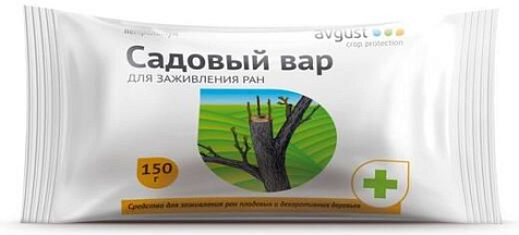 Садовый вар 150г для заживления повреждений деревьев Август купить в СОМ