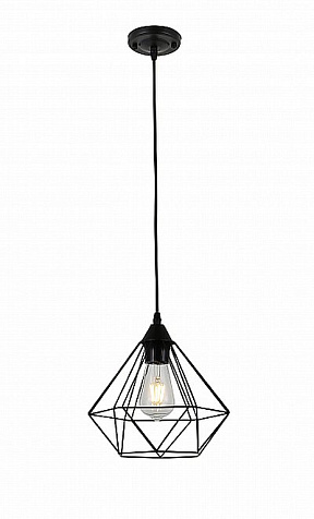 Светильник потолочный Linvel LV 9435/1 Салм Черный, Е27 60W купить в СОМ