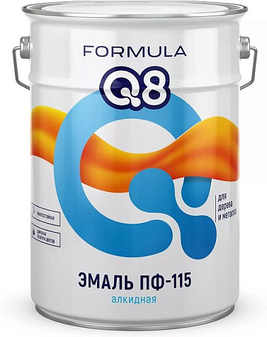 Эмаль ПФ-115 Formula Q8, зеленая, 20 кг купить в СОМ