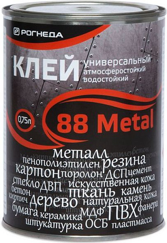 Клей Рогнеда 88 Metal, универсальный, водостойкий, 0.75 л купить в СОМ