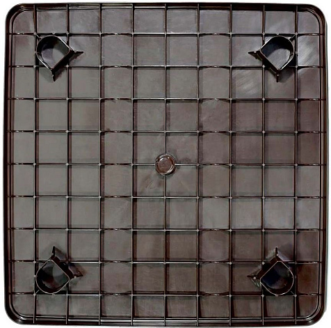 Стол пластиковый 80x80см коричневый купить в СОМ