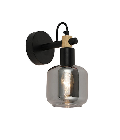 Бра Linvel LB 9449/1 Парма Чёрный/дерево Е14 40W купить в СОМ