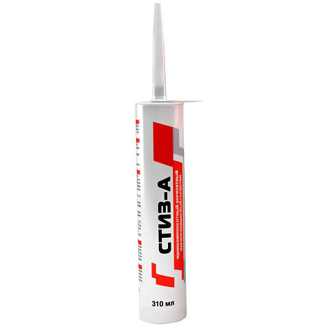 Герметик акрилатный однокомпонентный Стиз-А, белый, 310 мл купить в СОМ