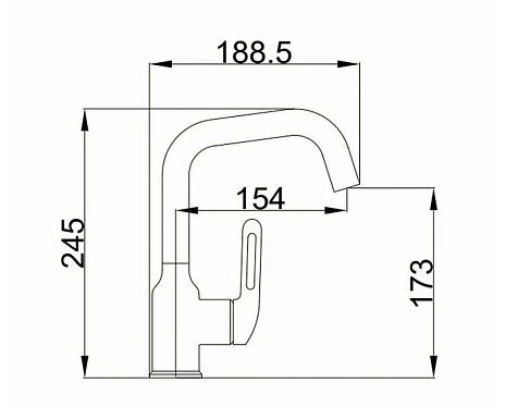 Смеситель для раковины Haiba HB10825-5, золото купить в СОМ