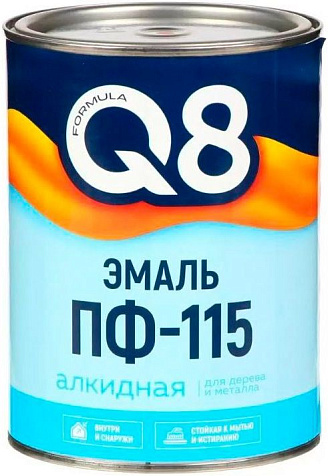 Эмаль ПФ-115 Formula Q8, хаки, 0.8 кг купить в СОМ