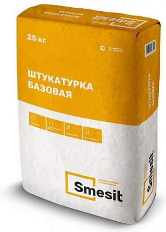 Штукатурка цементная СМЕСИТ базовая, 25 кг купить в СОМ