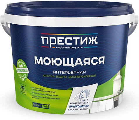 Краска акриловая Престиж W4, моющаяся, 13 кг купить в СОМ