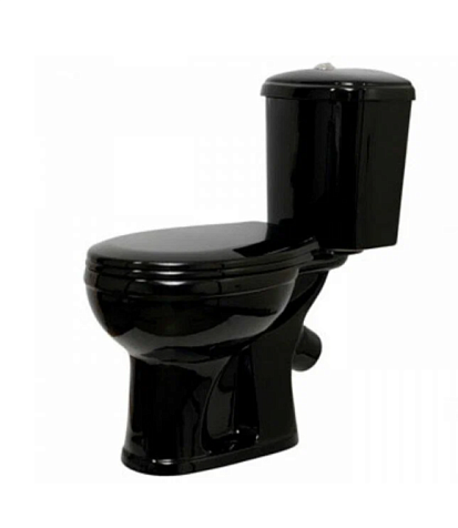 Унитаз-компакт Ст. Оскол Дора черный, арматура, сиденье купить в СОМ